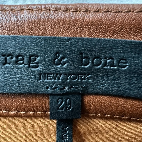 Rag and Bone -Hana Jean brown leather NWT - Picture 7 of 7